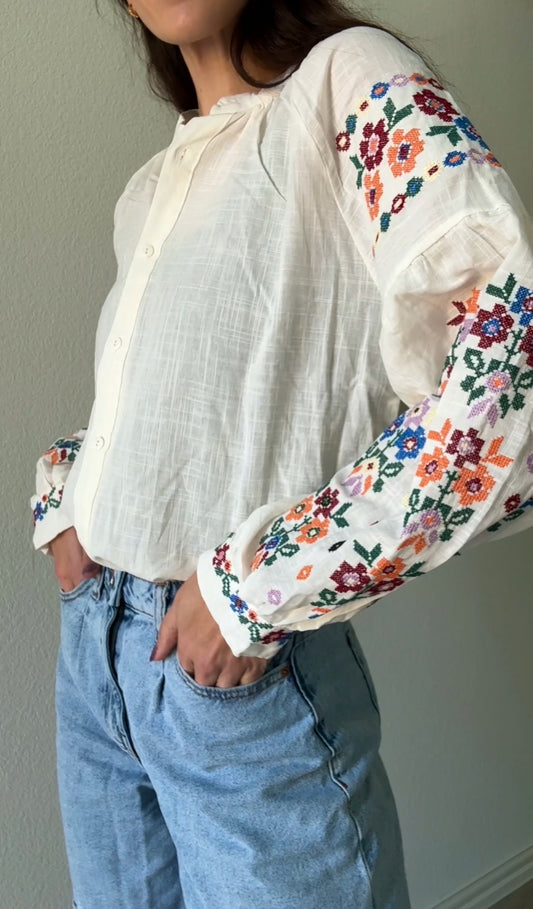 Lightly Floraled Top