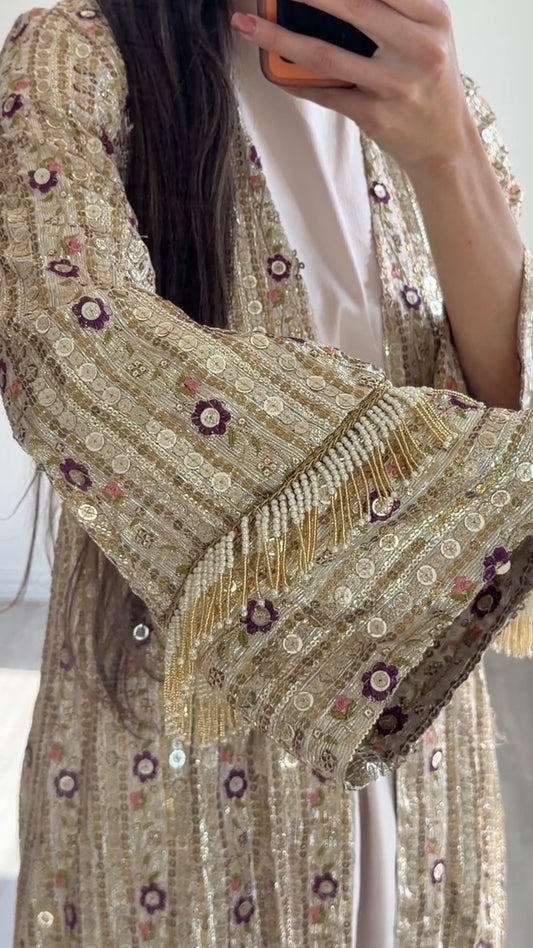 Golden Pearl Abaya