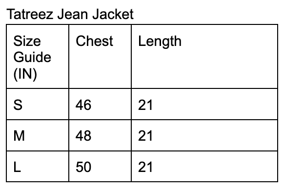 Raw Edged Tatreez Jean Jacket